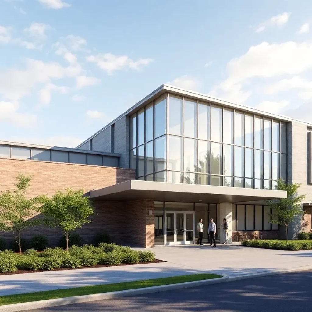Architectural rendering of the Hilton Family Holocaust Education Center in Phoenix.