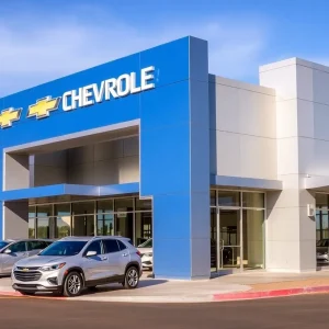 Exterior view of Ken Garff Gateway Chevrolet dealership in Arizona