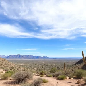 Scenic view of McDowell Sonoran Preserve hiking trail