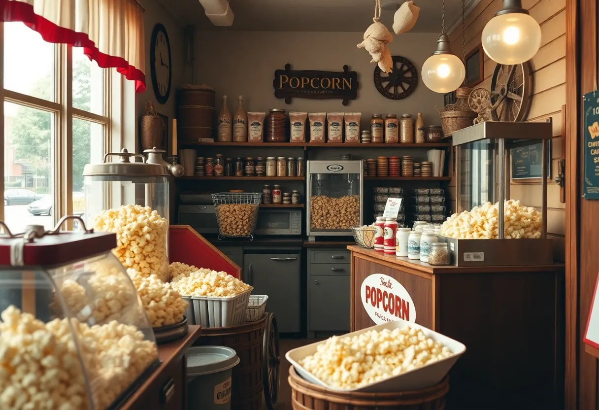 Poppee’s Popcorn variety display