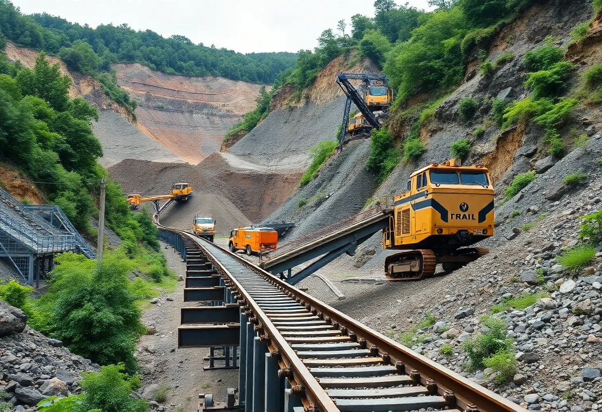 Railveyor system at Santa Cruz Copper Project