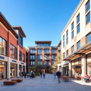 Exterior view of Scottsdale Quarter with luxury retail and outdoor dining