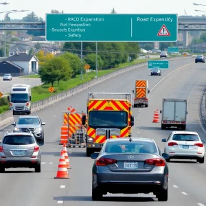 Construction on State Route 347 expansion