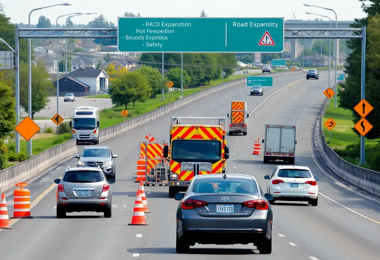 Construction on State Route 347 expansion