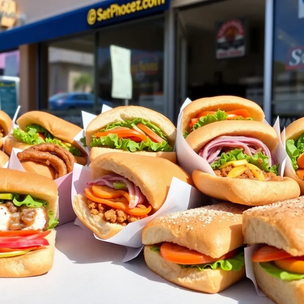 An assortment of delicious sandwiches from Phoenix sandwich shops.