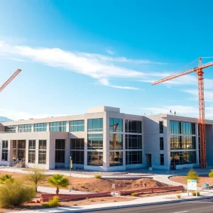 Construction site of ambulatory surgical center in Flagstaff, Arizona.