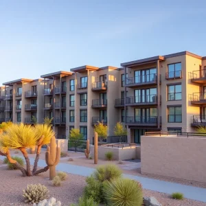 Tides on Cave Creek, a modern apartment complex in Phoenix, Arizona