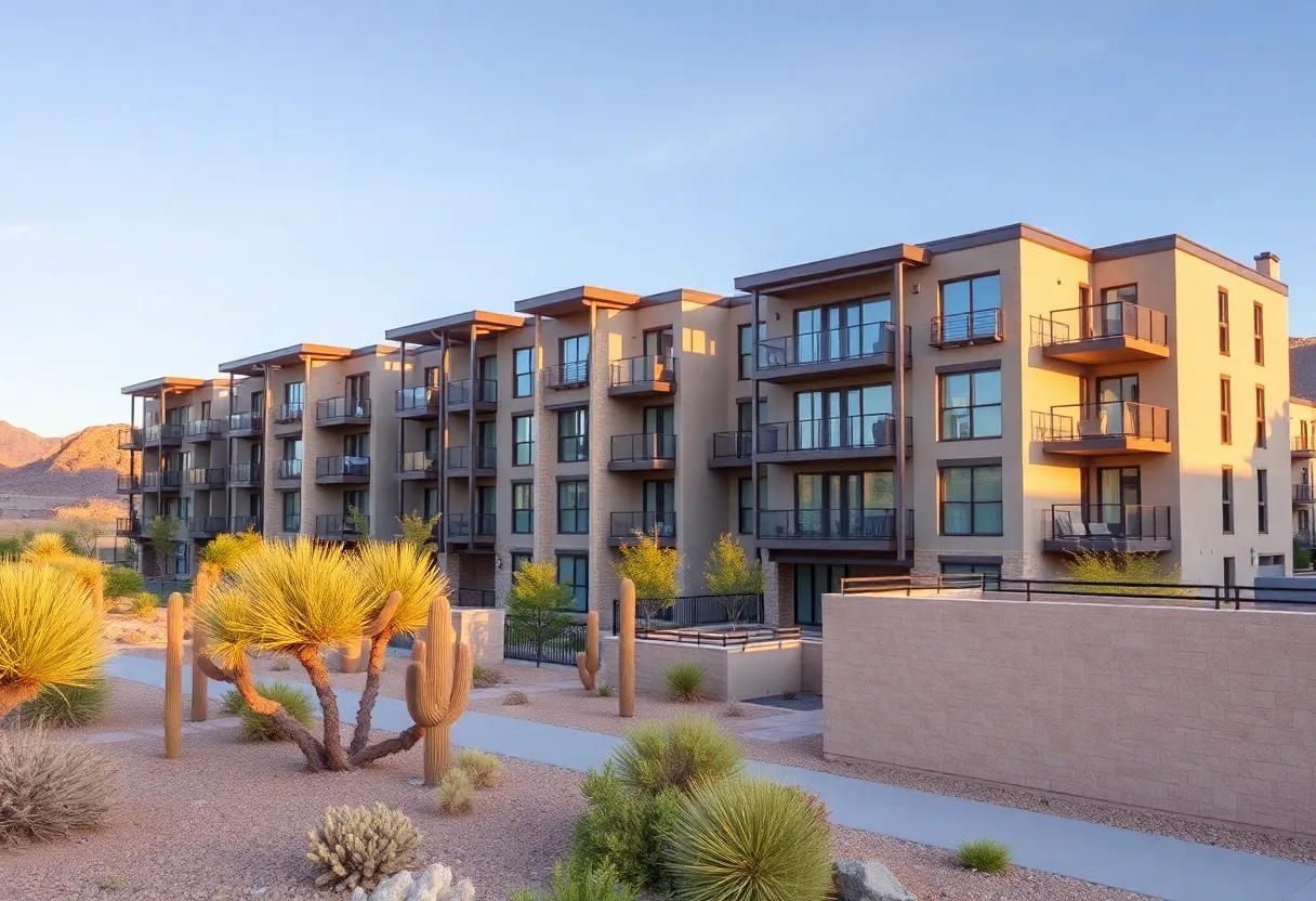 Tides on Cave Creek, a modern apartment complex in Phoenix, Arizona