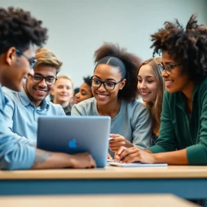 Students participating in a modern learning environment at the University of Arizona