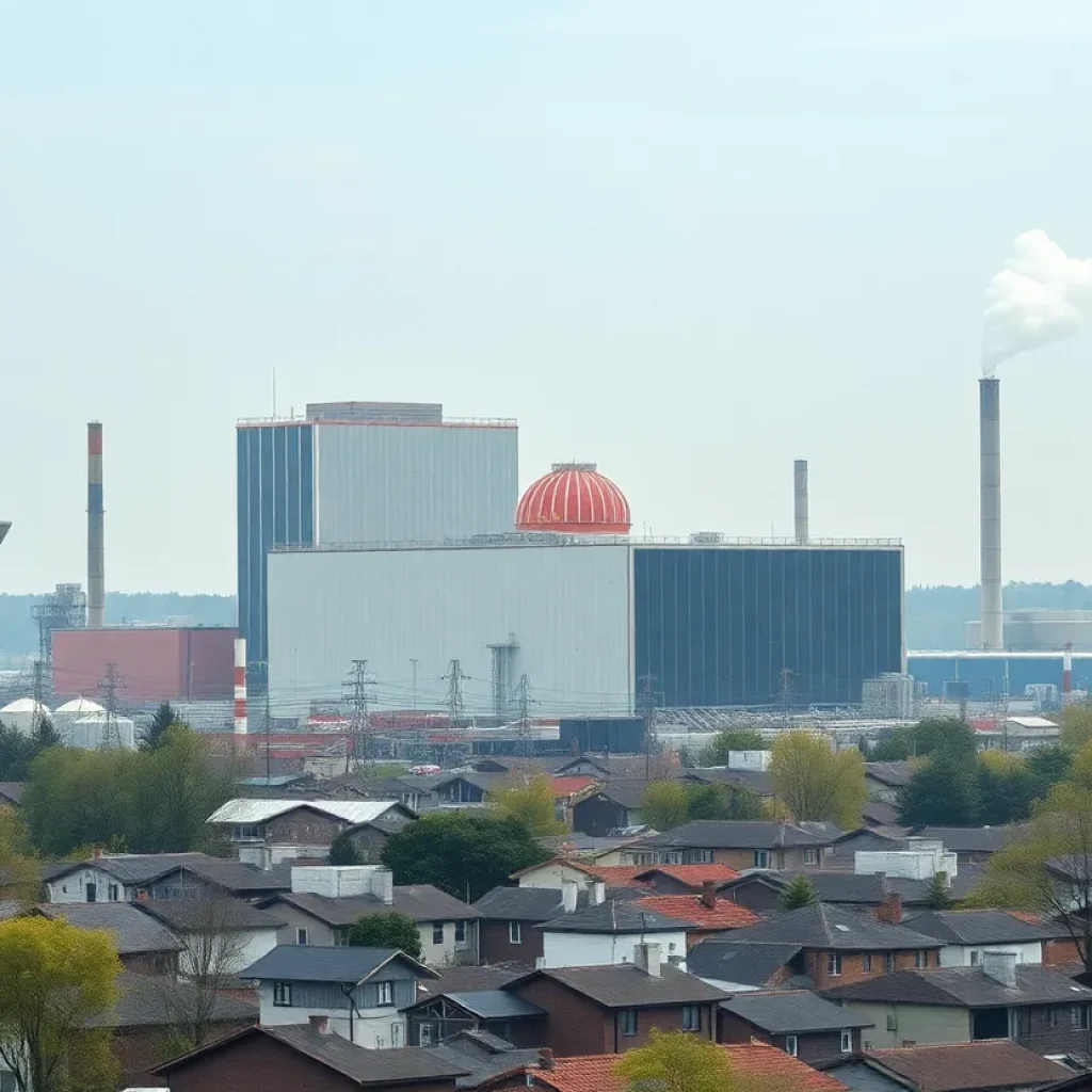 xAI supercomputer facility with visible air quality concerns
