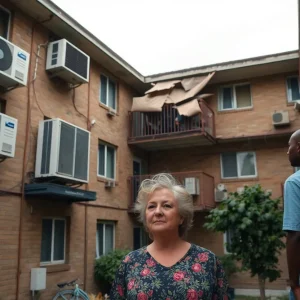 Malfunctioning air conditioning units at a Phoenix apartment complex
