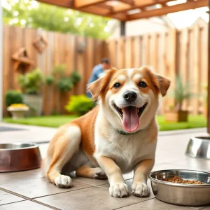 A happy dog in a safe environment representing animal welfare
