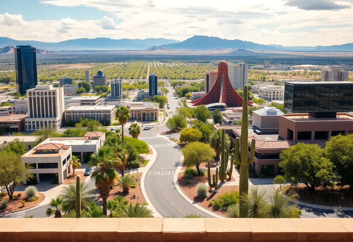 Vibrant Arizona landscape representing business growth.