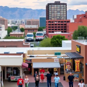 A cityscape of Arizona representing business adaptation and growth