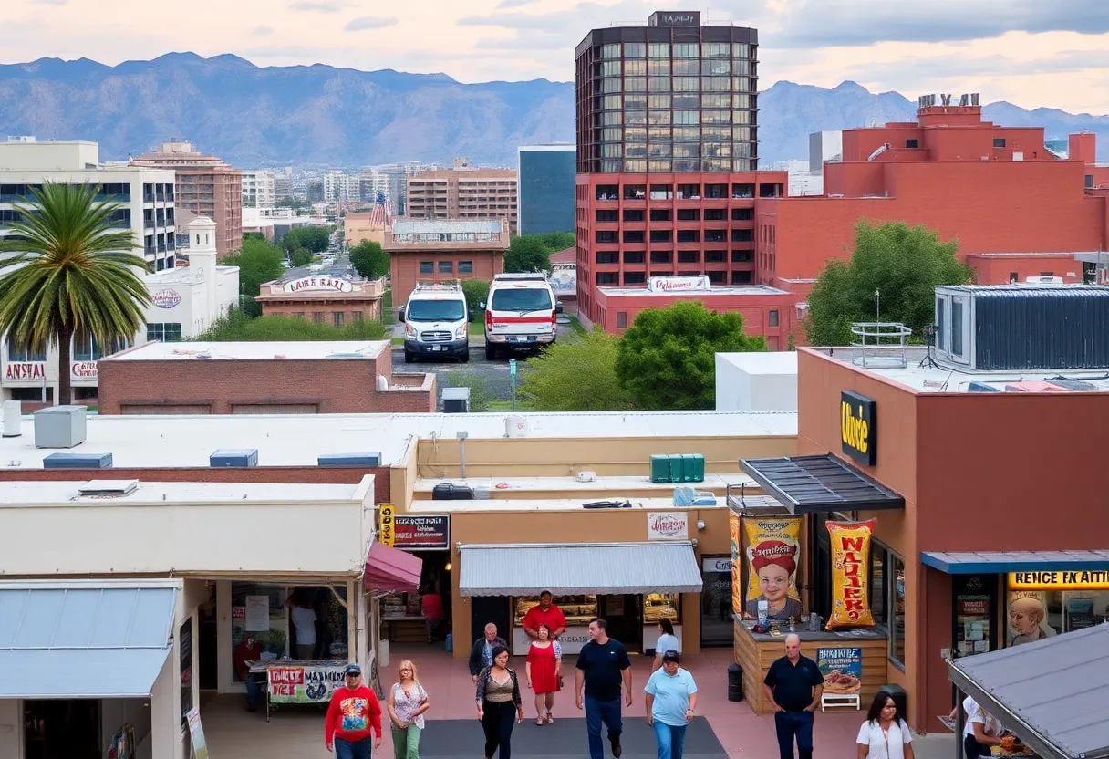 A cityscape of Arizona representing business adaptation and growth