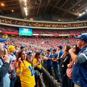 Fans enjoying a premium experience at Arizona Cardinals game