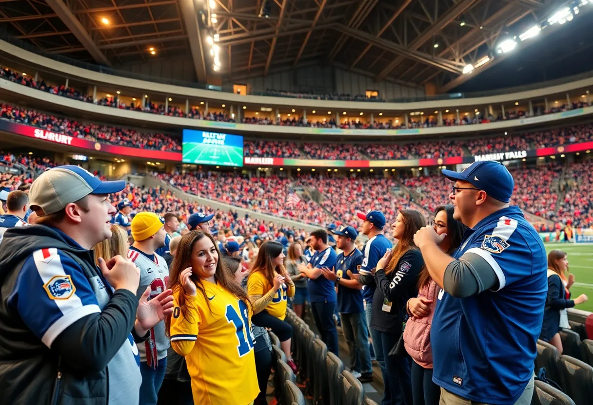 Fans enjoying a premium experience at Arizona Cardinals game