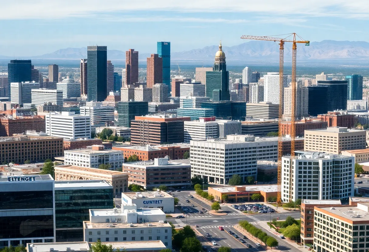 A view of Arizona city skyline representing the job market challenges.