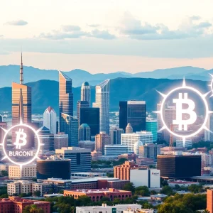Cityscape of Arizona representing cryptocurrency innovation and regulation