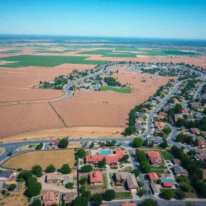 Converted farmland to urban neighborhoods in Arizona
