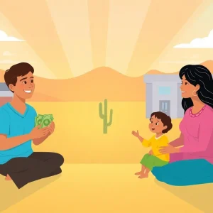 Visual representation of Arizona's medical debt relief initiative showcasing support and wellness.