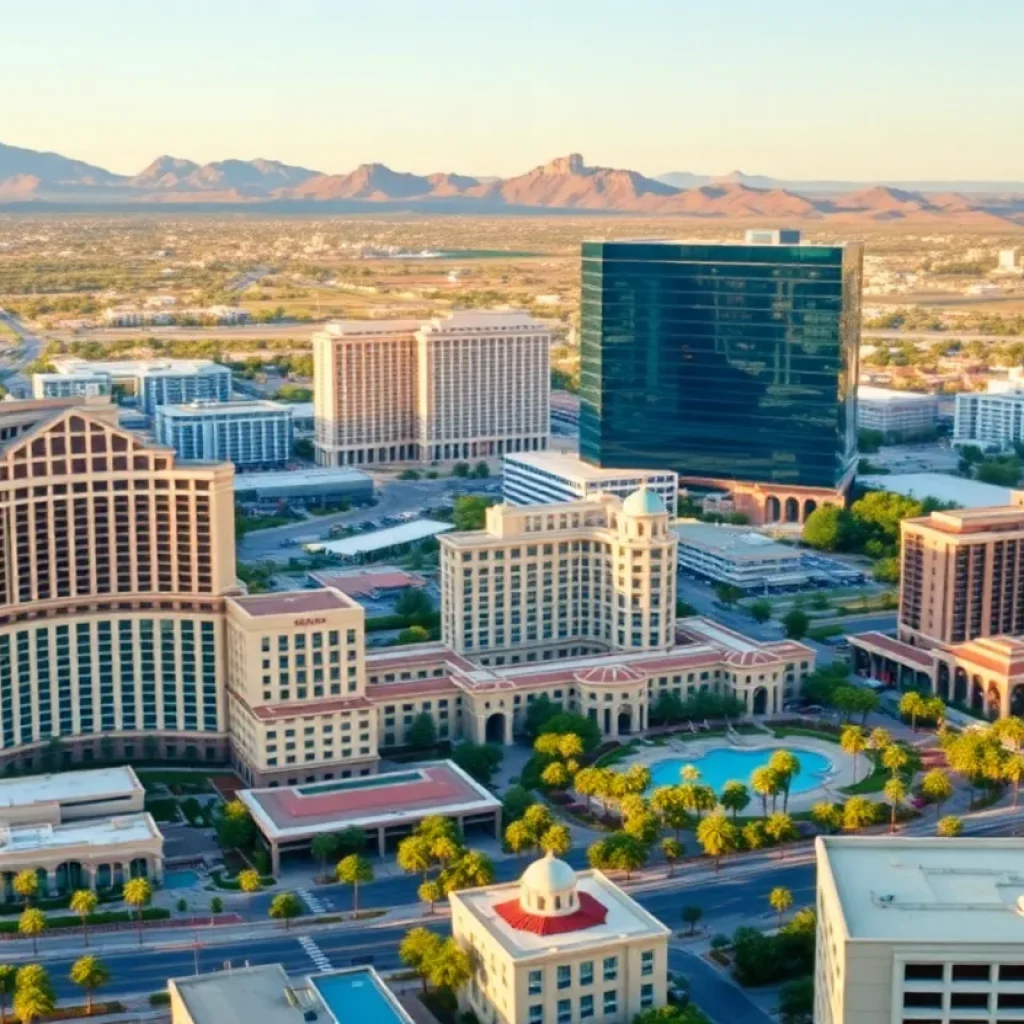 Luxurious resorts and commercial buildings in Arizona.