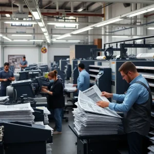 Printing facility workers at Arizona Republic