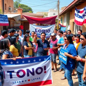 Community members participating in a vibrant election campaign in Arizona.