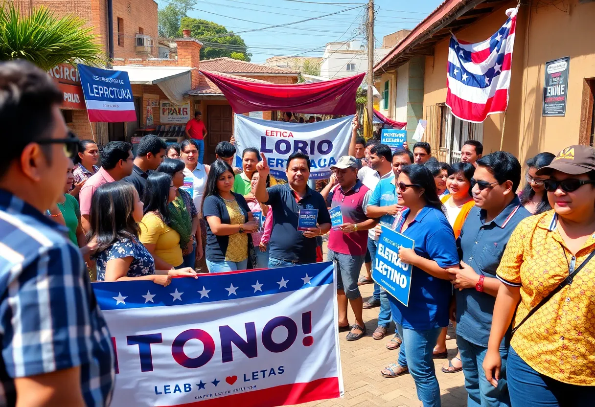Community members participating in a vibrant election campaign in Arizona.