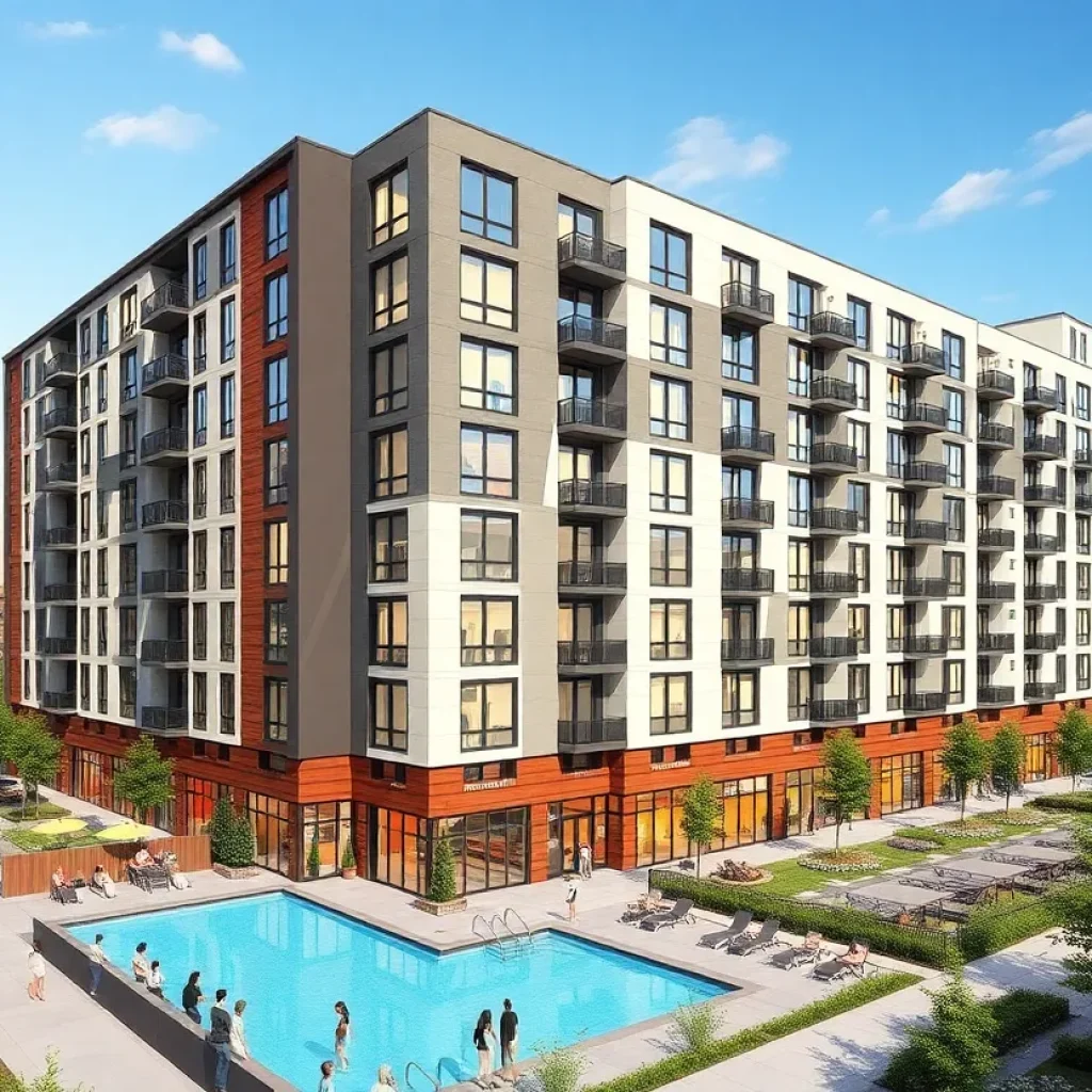 Modern student housing community in Tempe