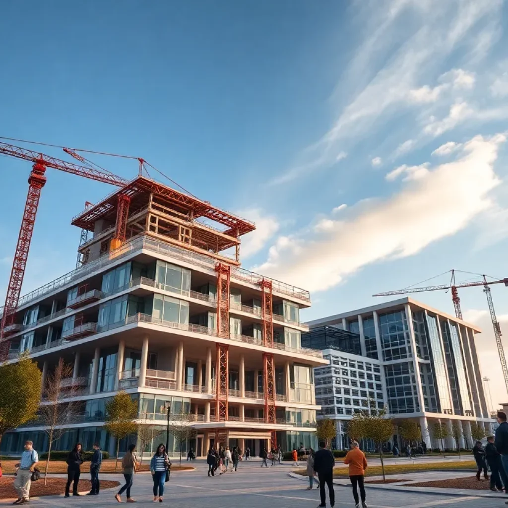 Construction sites at Arizona State University campus