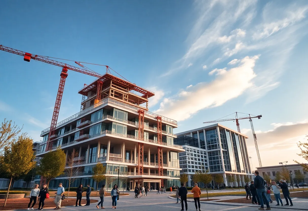 Construction sites at Arizona State University campus