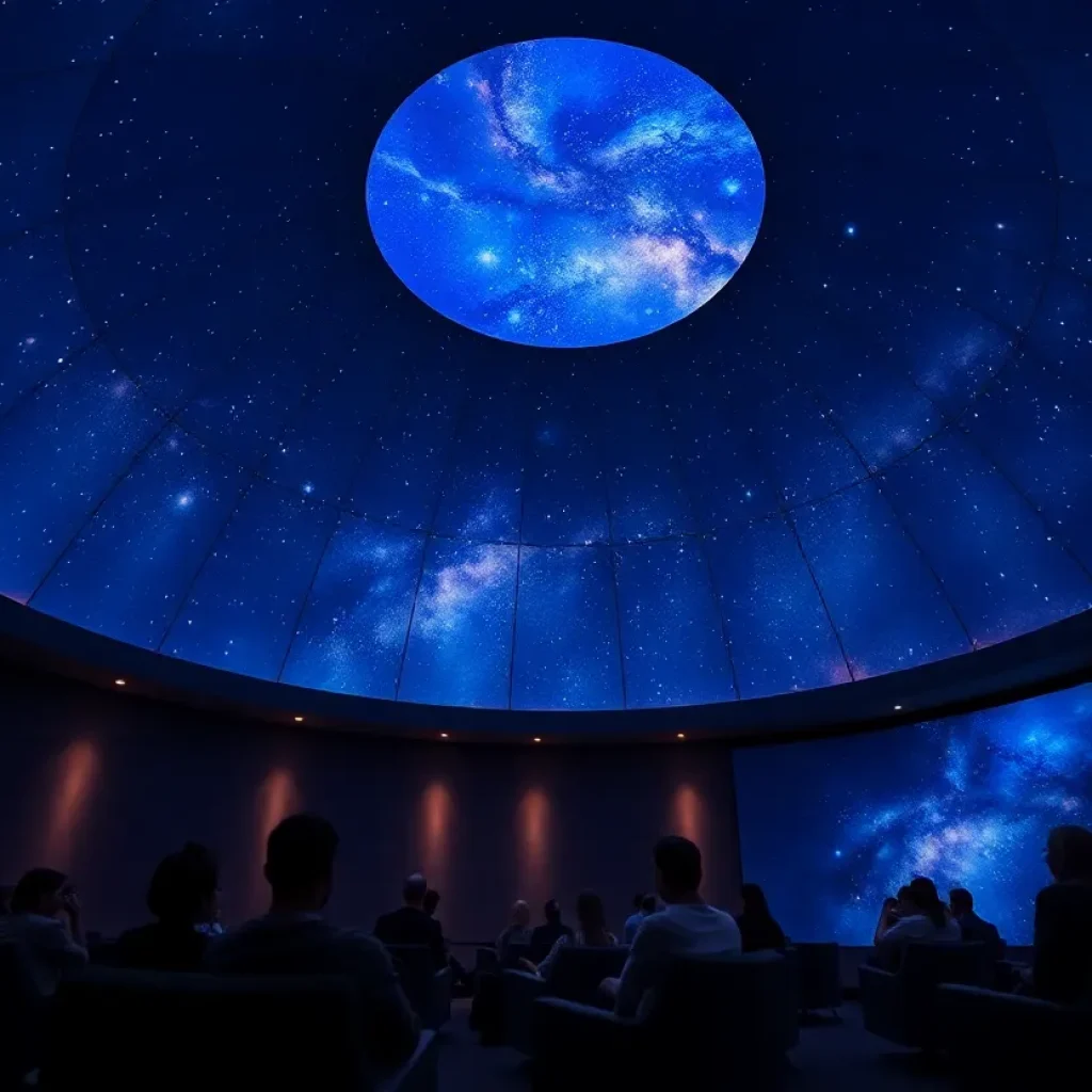 Interior of Dorrance Planetarium with 8K+ LED dome