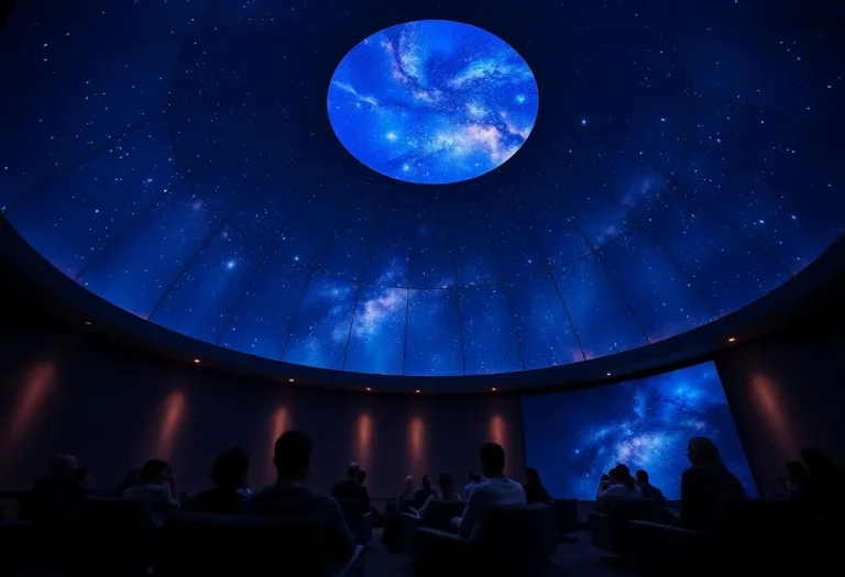Interior of Dorrance Planetarium with 8K+ LED dome