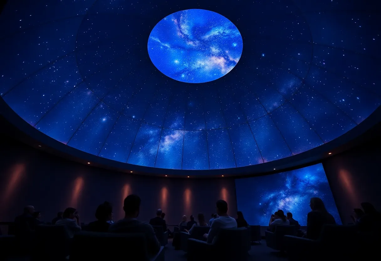 Interior of Dorrance Planetarium with 8K+ LED dome