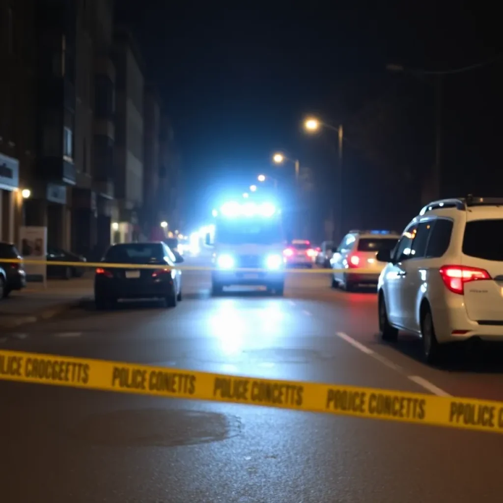 Police investigation scene in Phoenix after multiple fatal shootings.