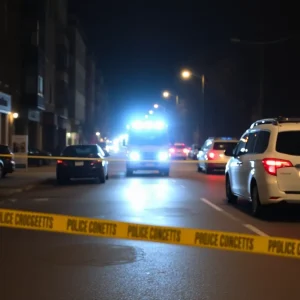 Police investigation scene in Phoenix after multiple fatal shootings.