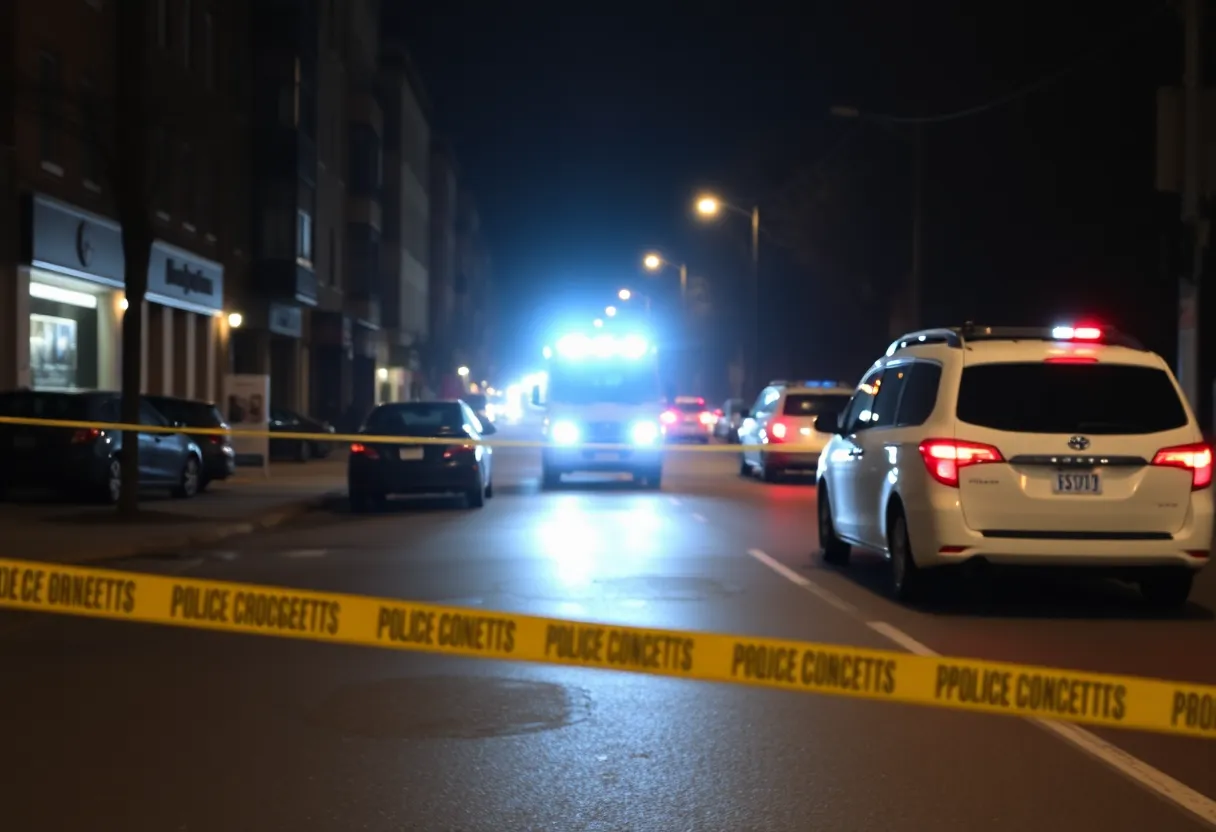 Police investigation scene in Phoenix after multiple fatal shootings.