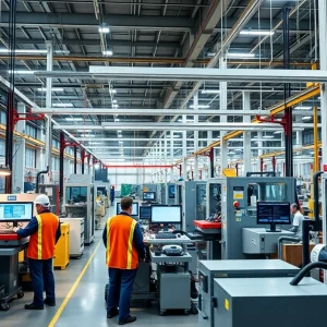 Modern AI-powered manufacturing facility in Mesa, Arizona