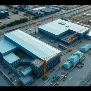 Construction site of Hadrian's new manufacturing facility in Mesa