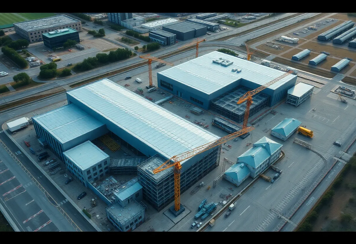 Construction site of Hadrian's new manufacturing facility in Mesa