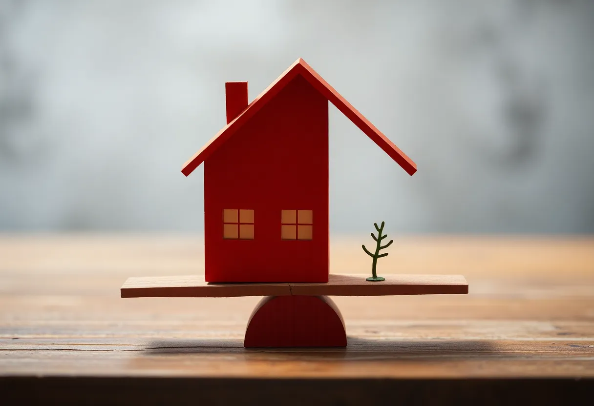 Abstract art depicting housing assistance fraud