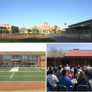 Community discussing the impact of school closures in Phoenix