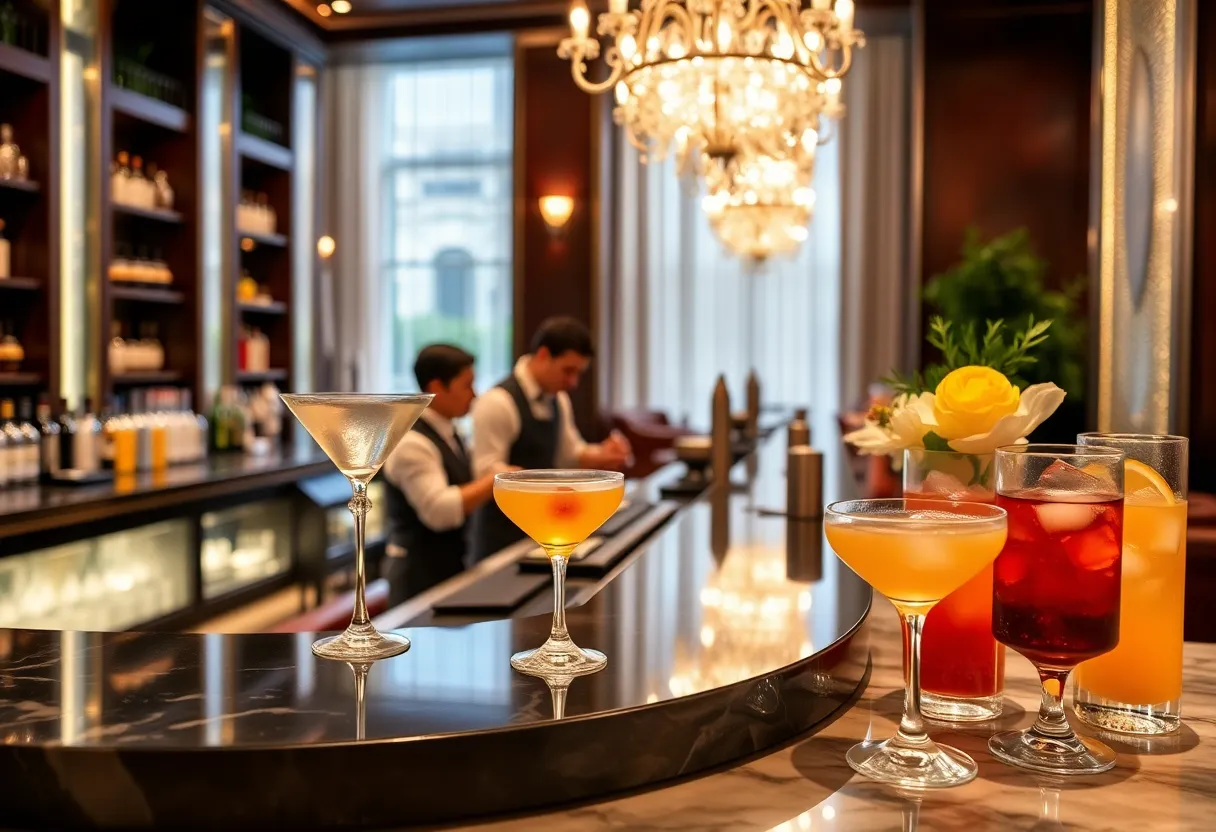 Cocktails and the ambiance of Little Rituals bar in Phoenix