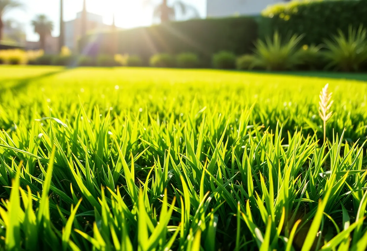 A healthy lawn in Phoenix's hot climate
