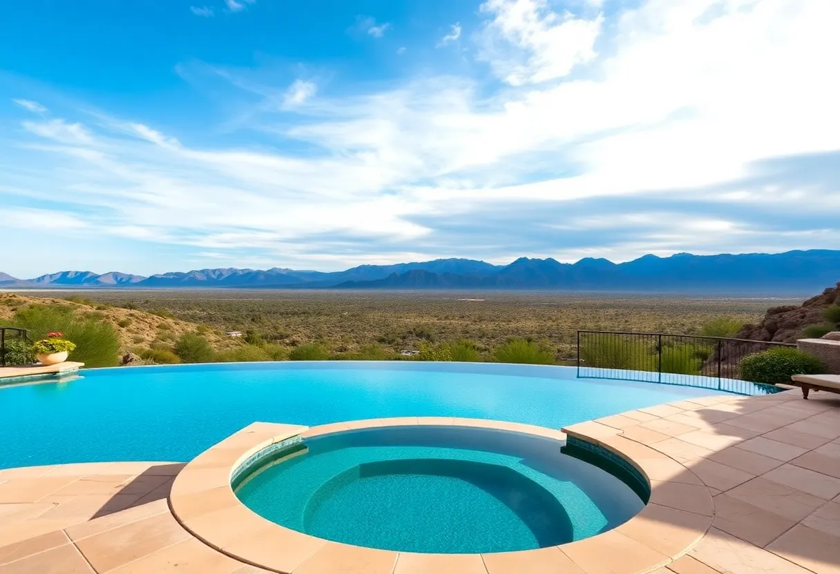 Luxurious estate in Arizona with infinity pool