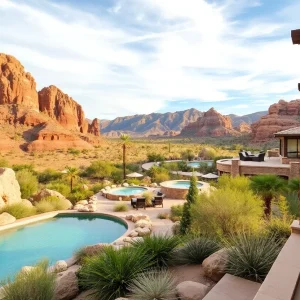 View of top luxury resorts in Arizona's beautiful landscape