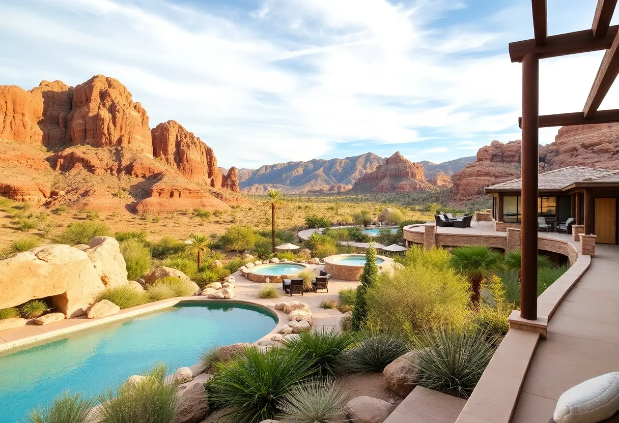 View of top luxury resorts in Arizona's beautiful landscape