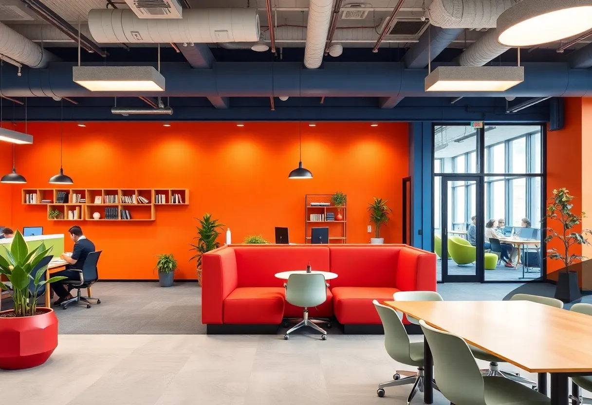 Flexible and modern office workspace design