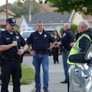 Police responding to a domestic violence incident in Phoenix.